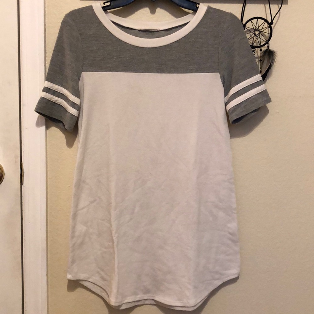 White and Gray Tee